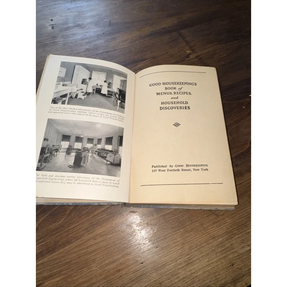 Vintage 1922 Good Housekeeping Book of Menus Recipes And Household Discoveries